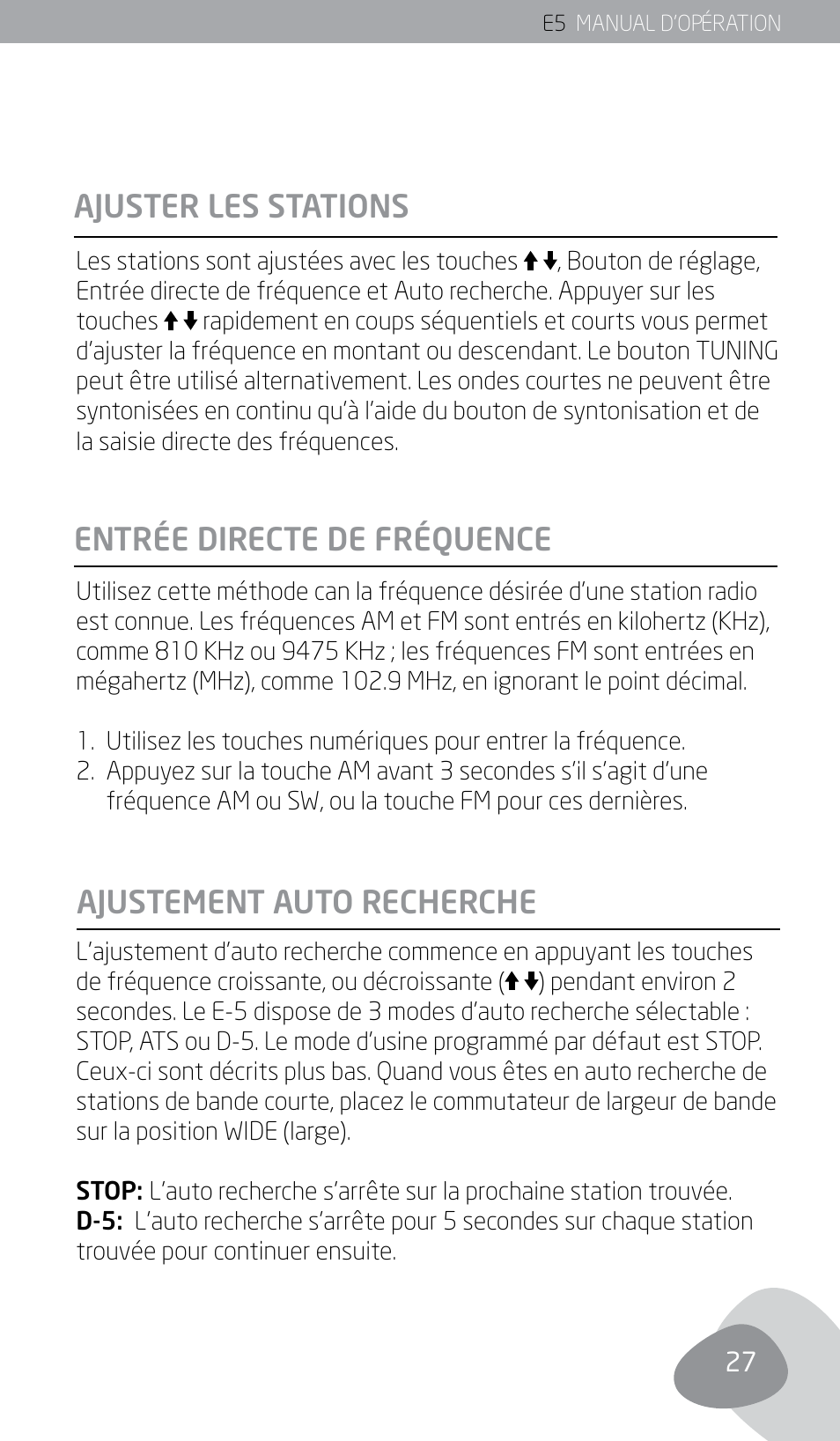 Eton E5 User Manual | Page 29 / 106