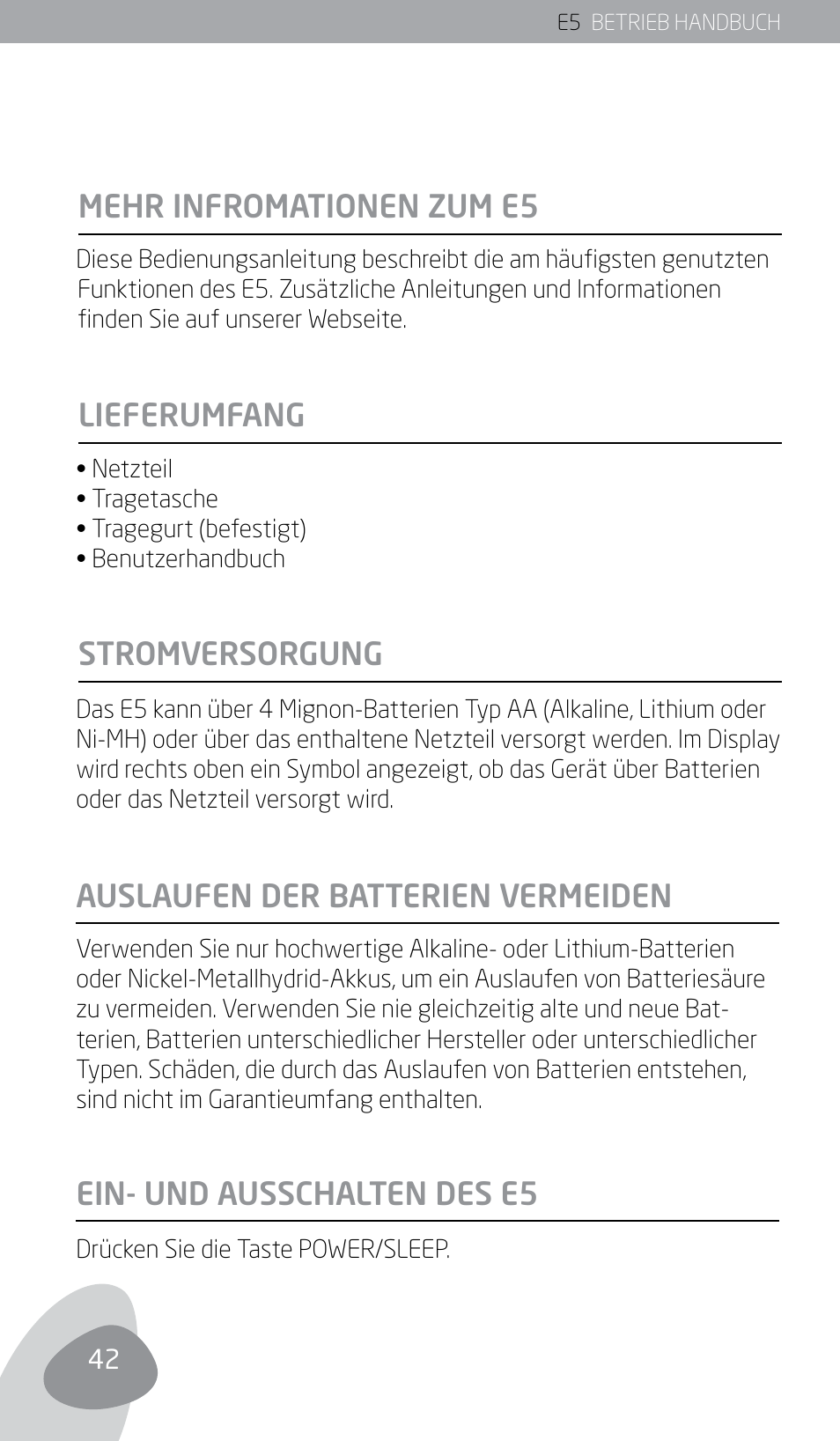 Eton E5 User Manual | Page 44 / 106