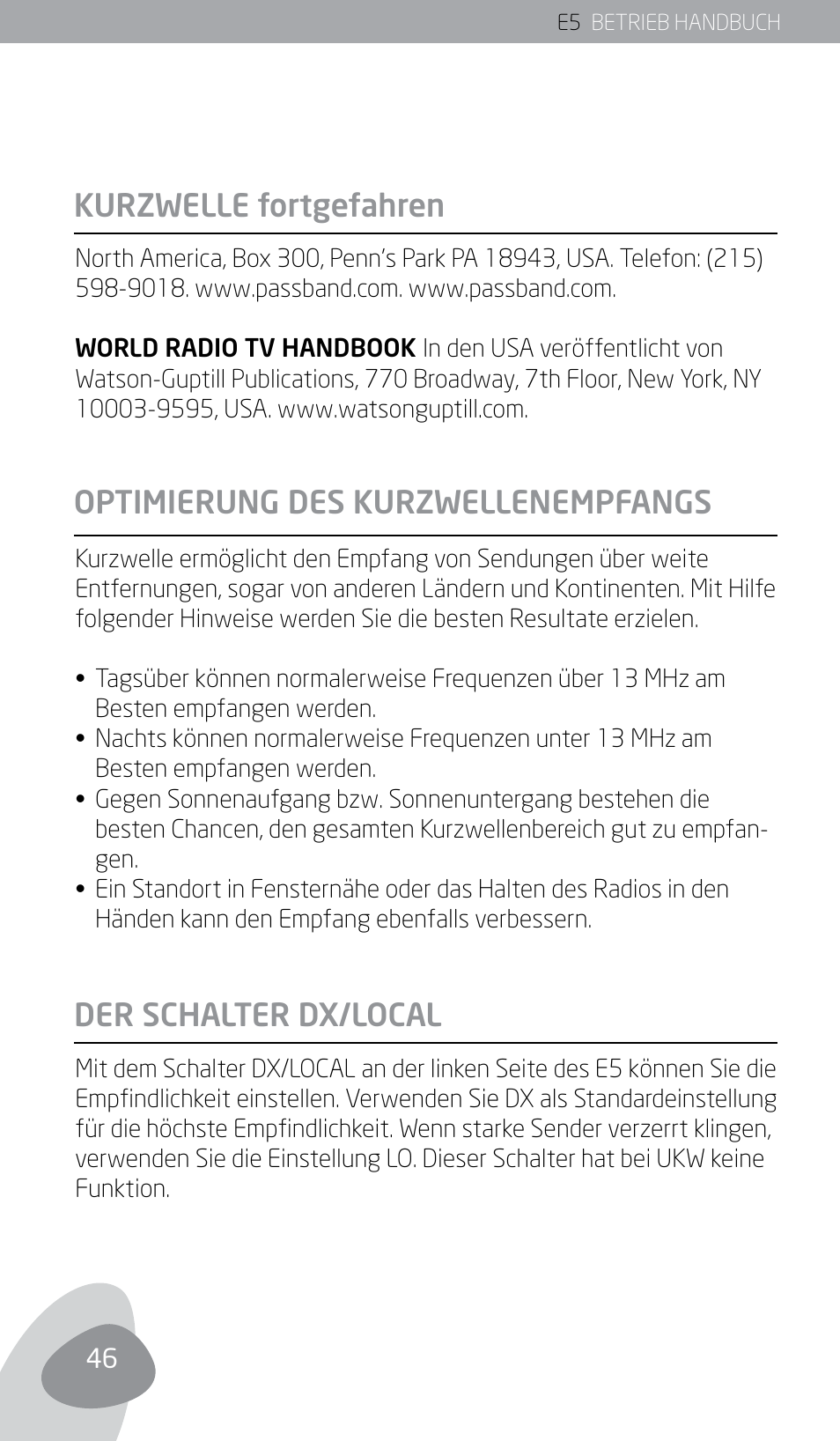 Eton E5 User Manual | Page 48 / 106