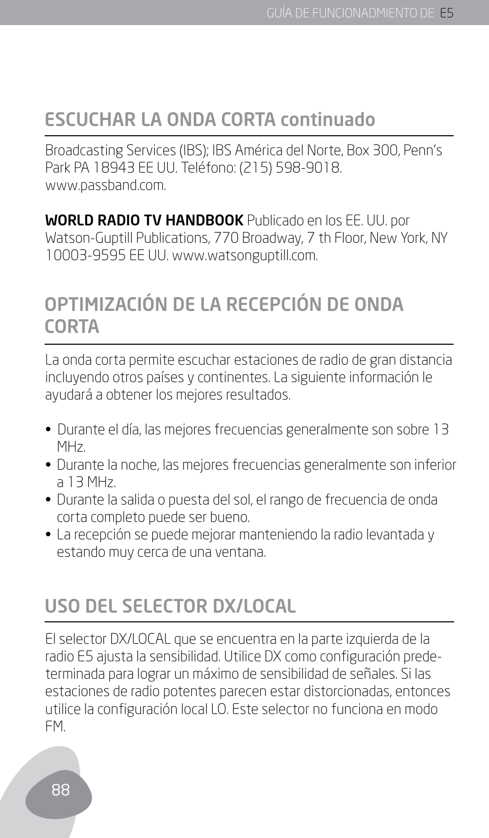 Eton E5 User Manual | Page 90 / 106