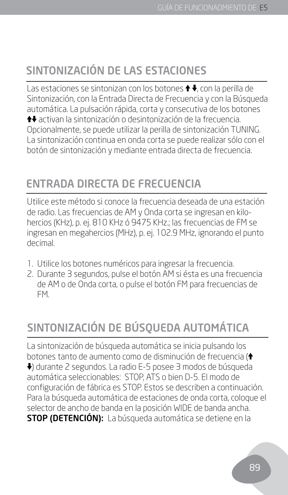 Eton E5 User Manual | Page 91 / 106