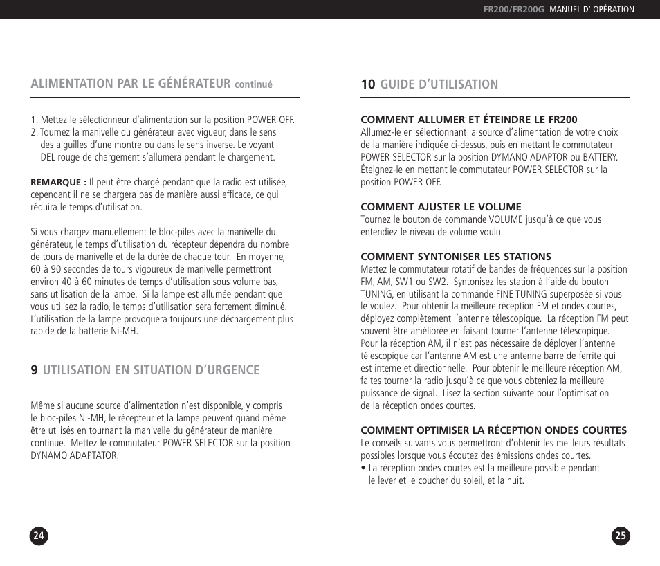 Eton FR200 User Manual | Page 13 / 24