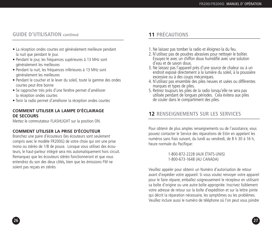 Eton FR200 User Manual | Page 14 / 24