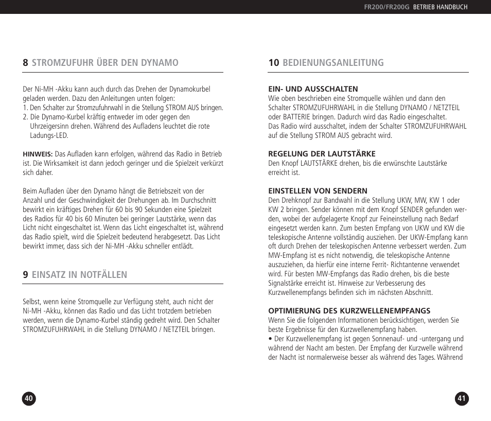 Eton FR200 User Manual | Page 21 / 24