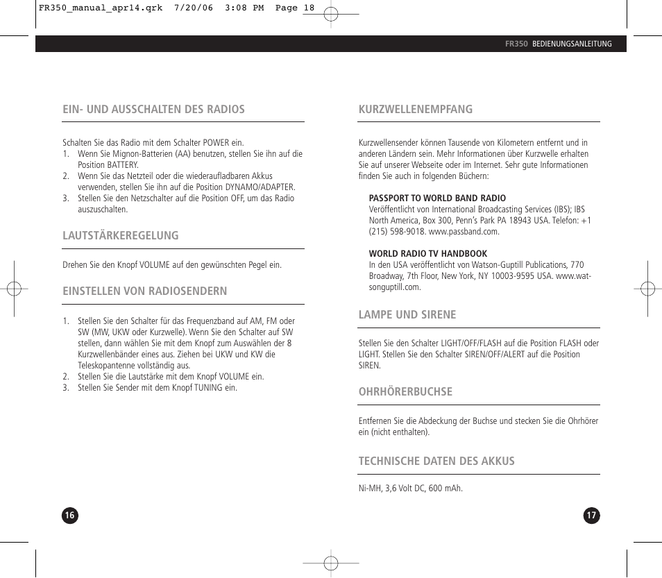 Eton FR350 User Manual | Page 10 / 31
