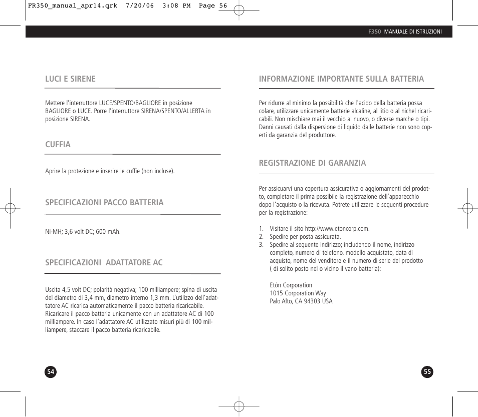 Eton FR350 User Manual | Page 29 / 31