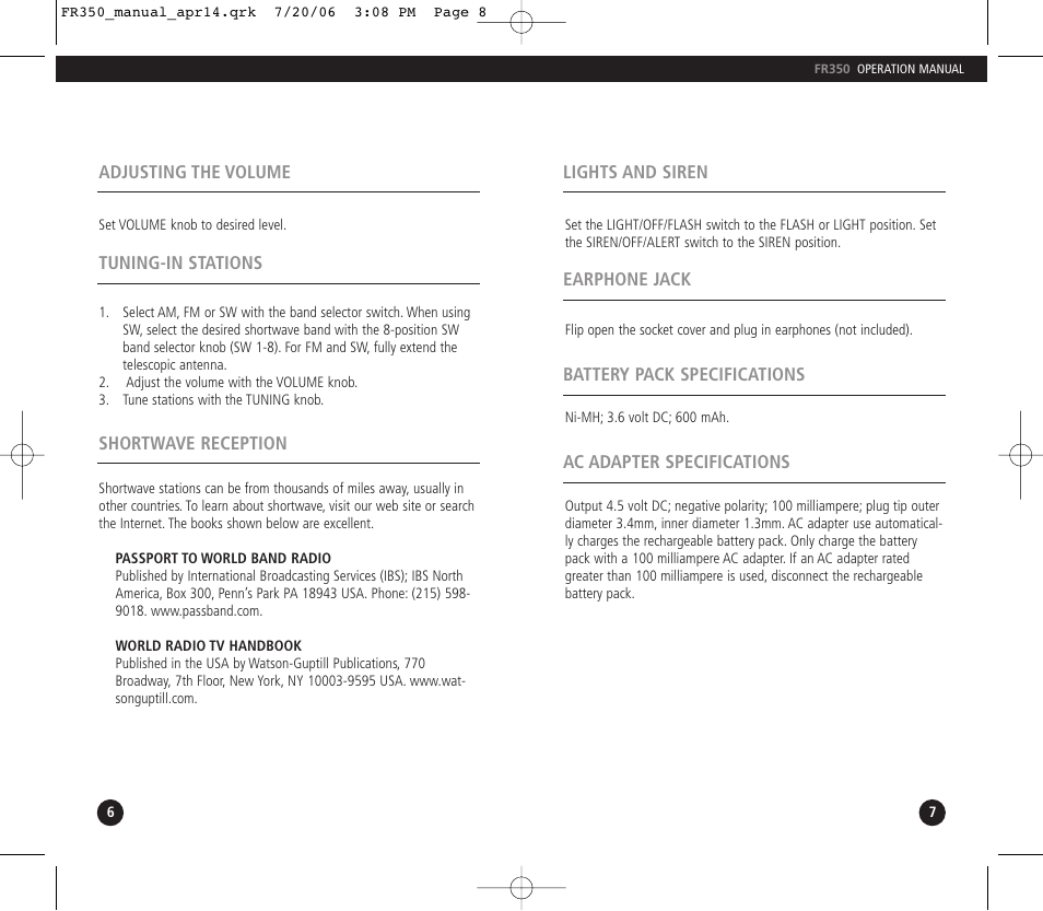 Eton FR350 User Manual | Page 5 / 31