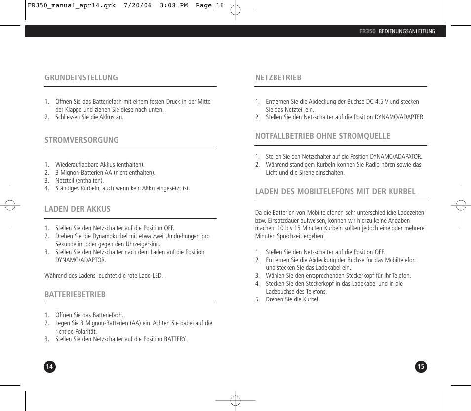 Eton FR350 User Manual | Page 9 / 31
