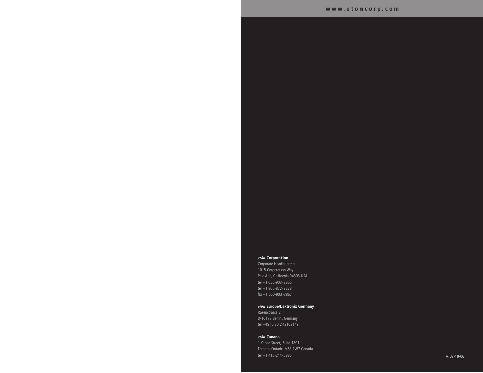 Eton AM/FM Radio User Manual | Page 15 / 15