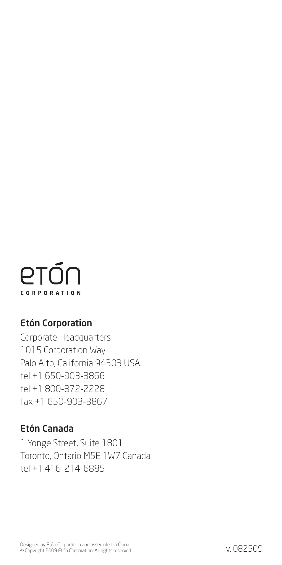 Eton FR160 User Manual | Page 32 / 32