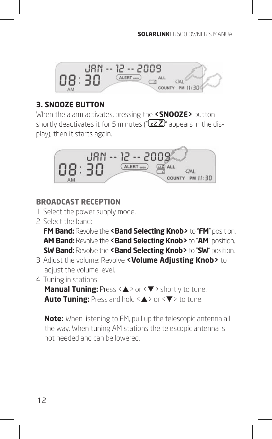 Eton FR600 User Manual | Page 12 / 68