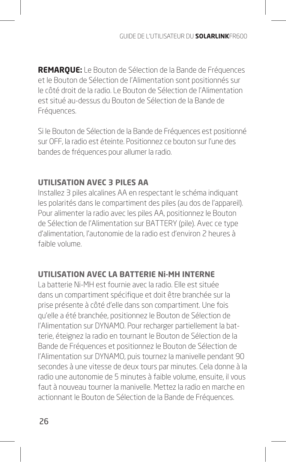 Eton FR600 User Manual | Page 26 / 68