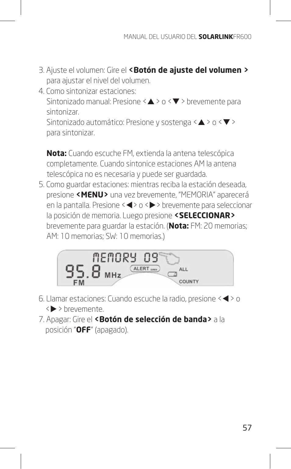 Eton FR600 User Manual | Page 57 / 68