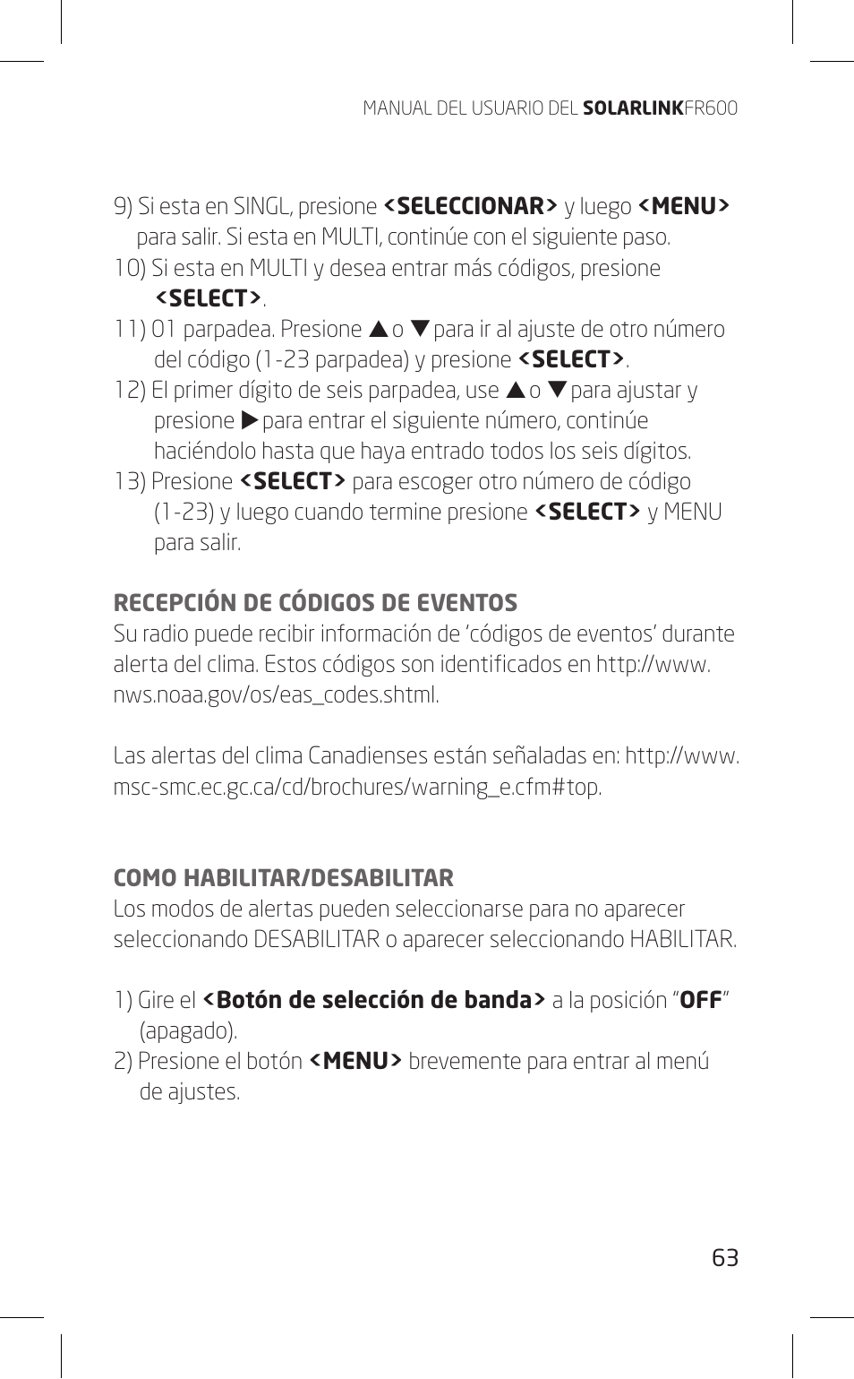 Eton FR600 User Manual | Page 63 / 68