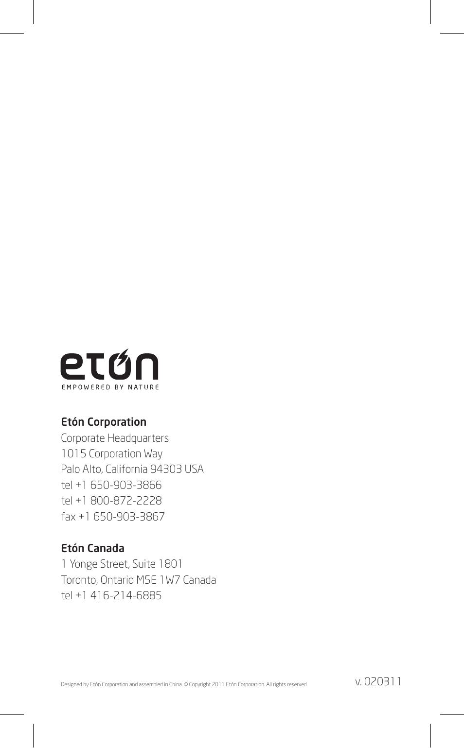 Eton FR600 User Manual | Page 68 / 68