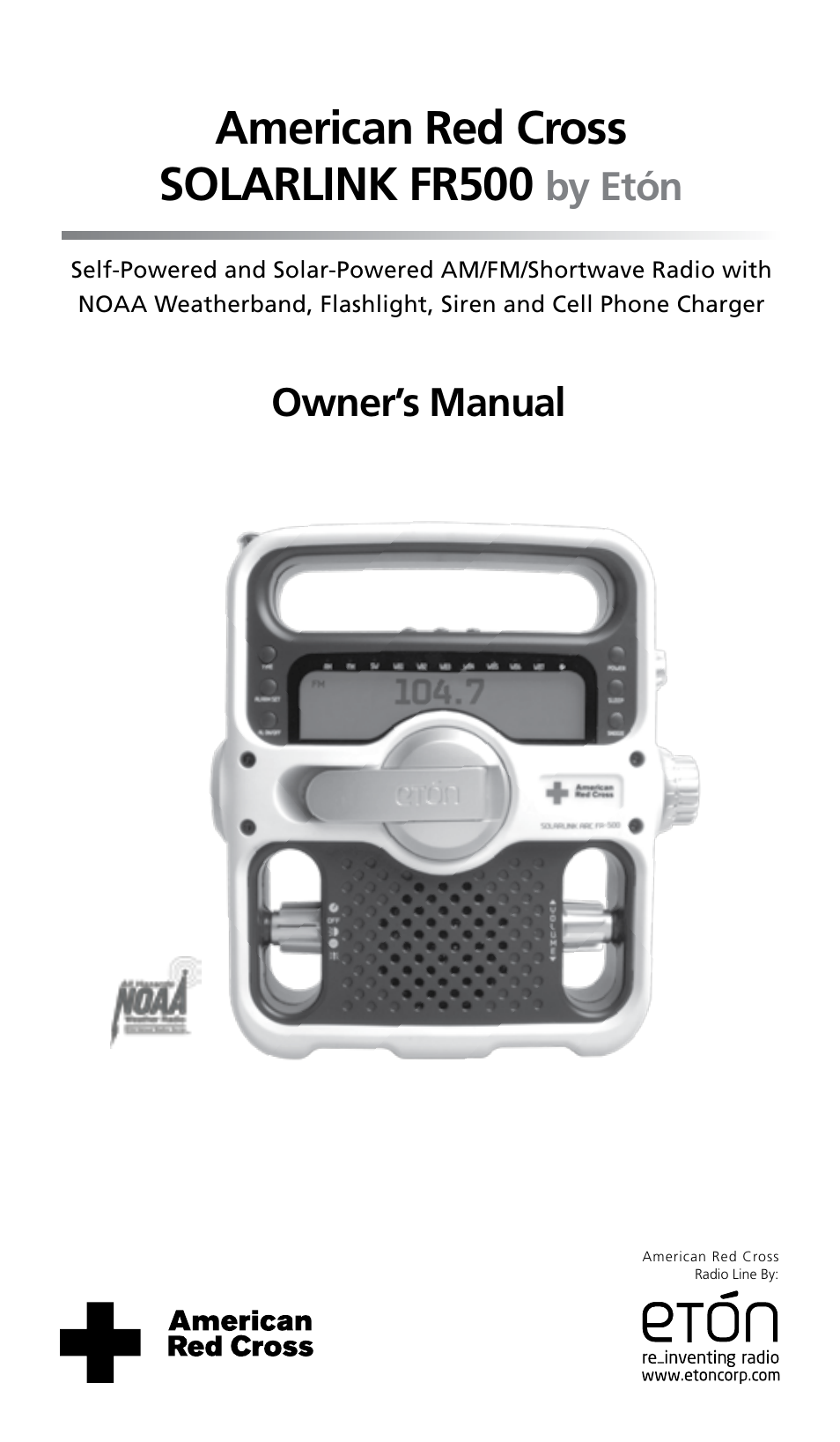 Eton SOLARLINK FR500 User Manual | 30 pages