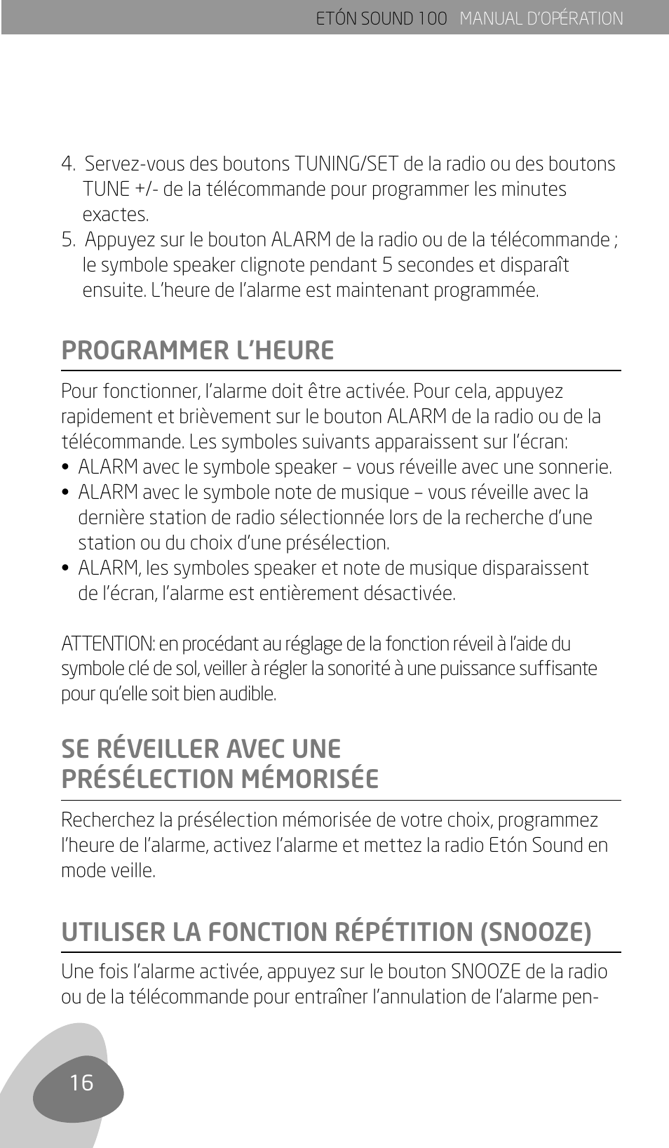 Eton Sound 100 User Manual | Page 18 / 52