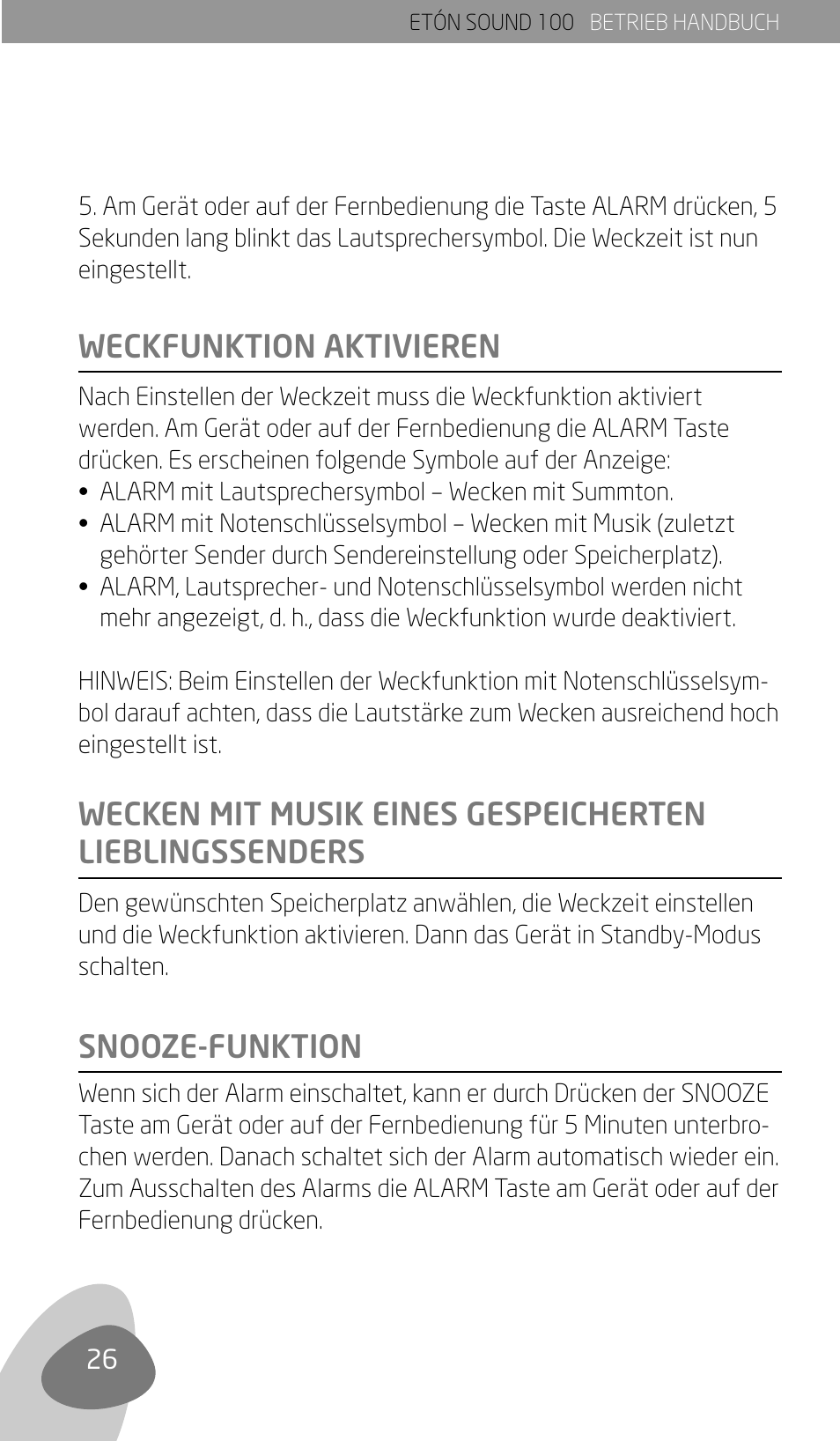 Eton Sound 100 User Manual | Page 28 / 52