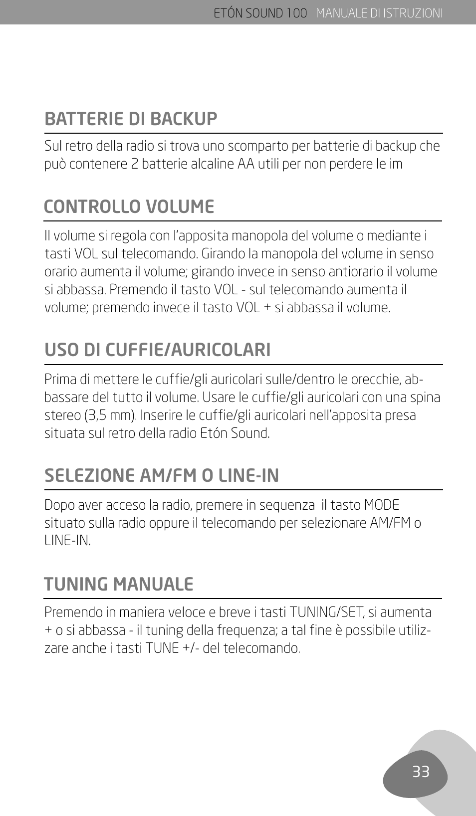 Eton Sound 100 User Manual | Page 35 / 52