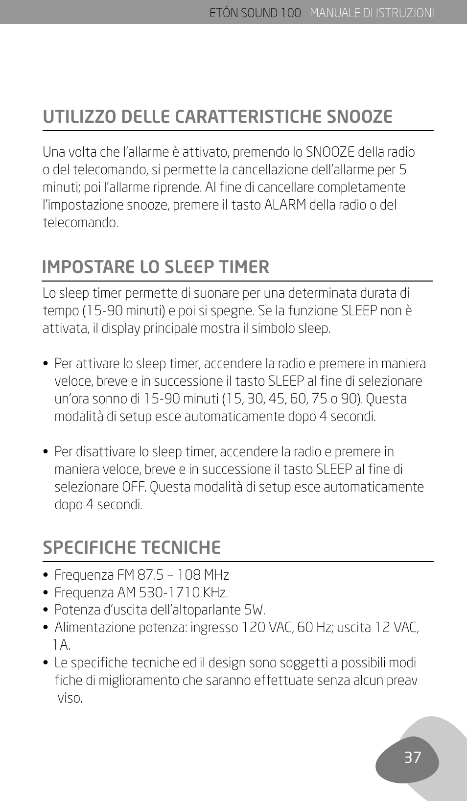 Eton Sound 100 User Manual | Page 39 / 52