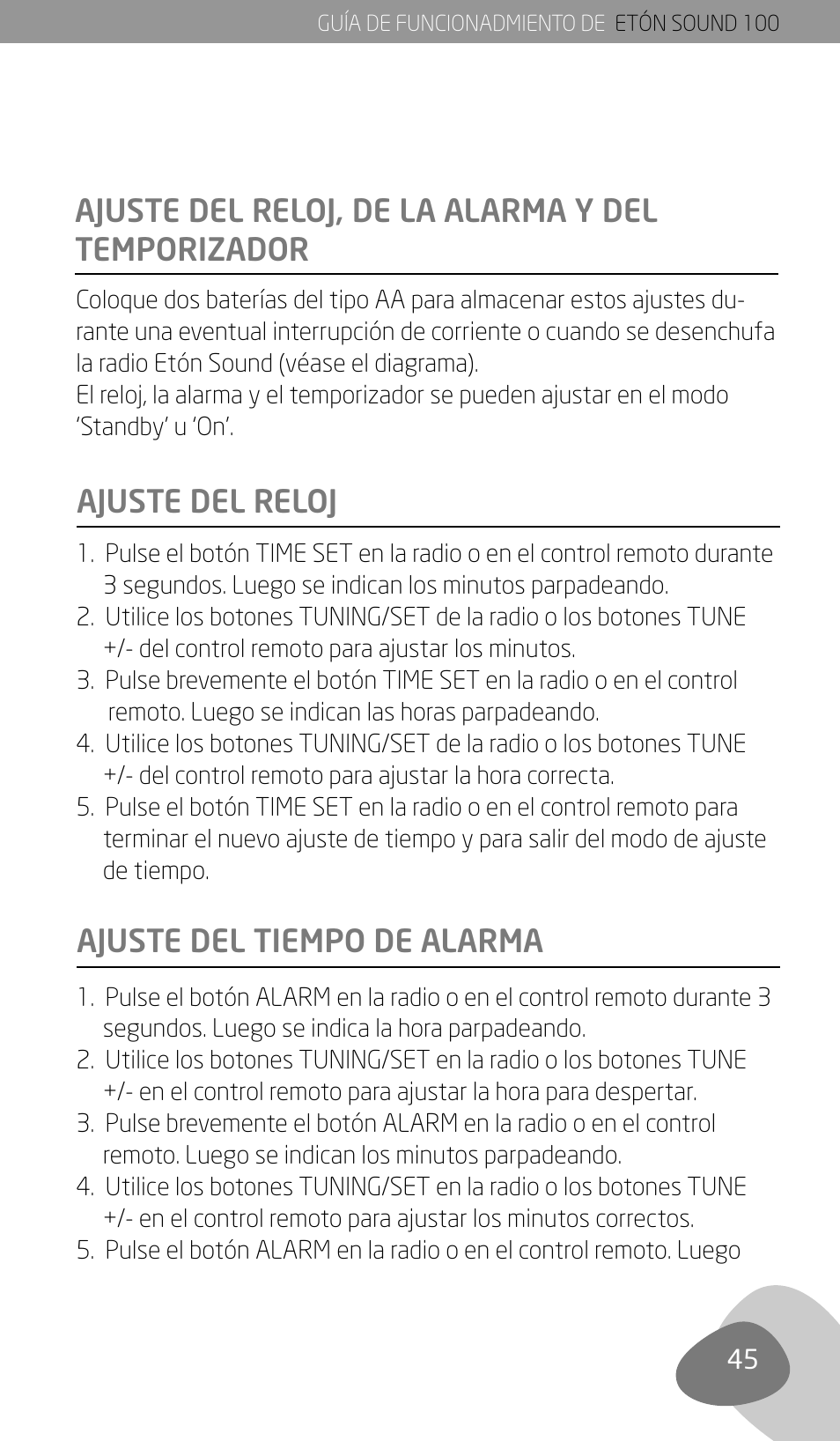 Eton Sound 100 User Manual | Page 47 / 52