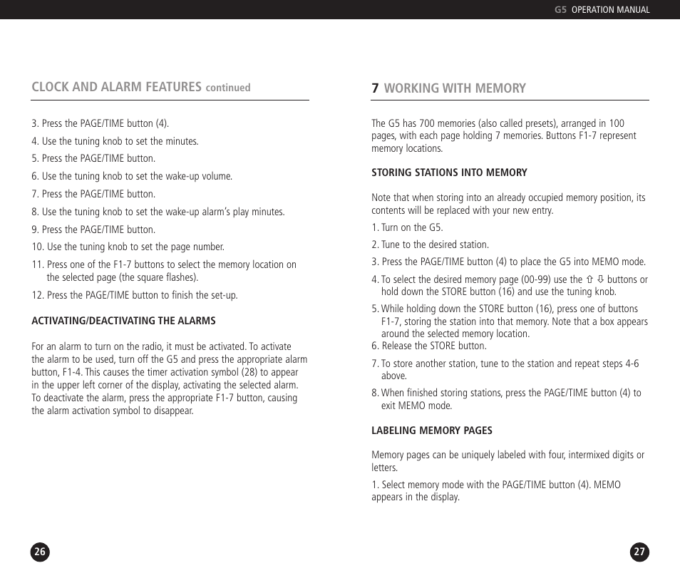 Eton DUAL CONVERSION G5 User Manual | Page 14 / 25