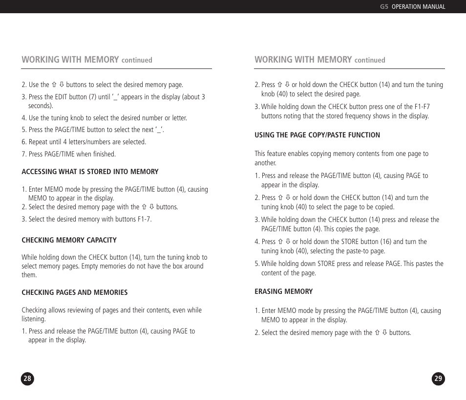 Eton DUAL CONVERSION G5 User Manual | Page 15 / 25