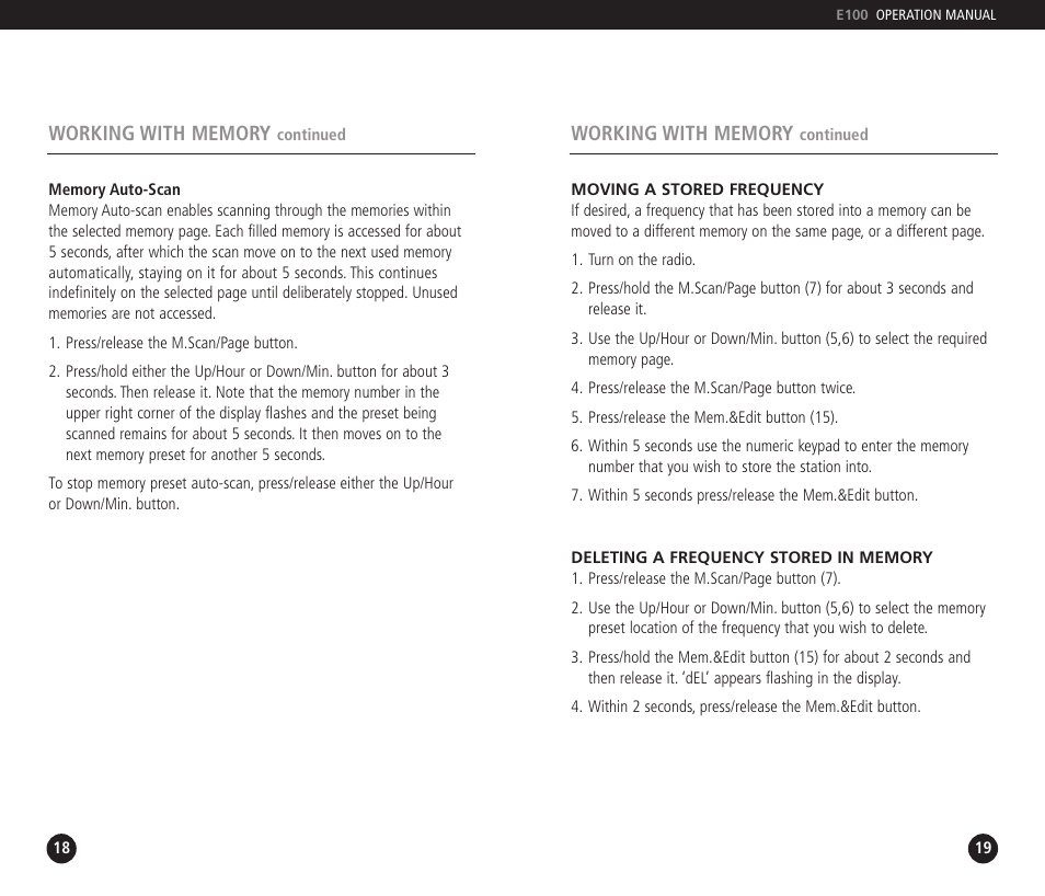 Eton E100 User Manual | Page 10 / 22