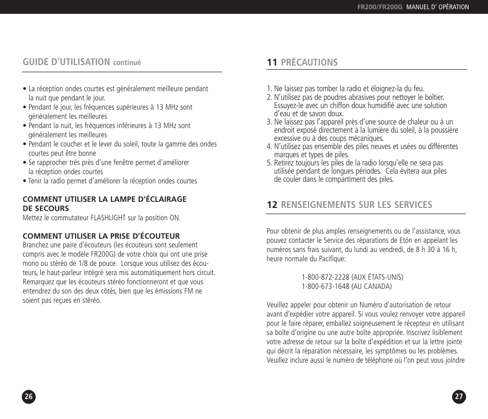 Eton FF200 User Manual | Page 14 / 24