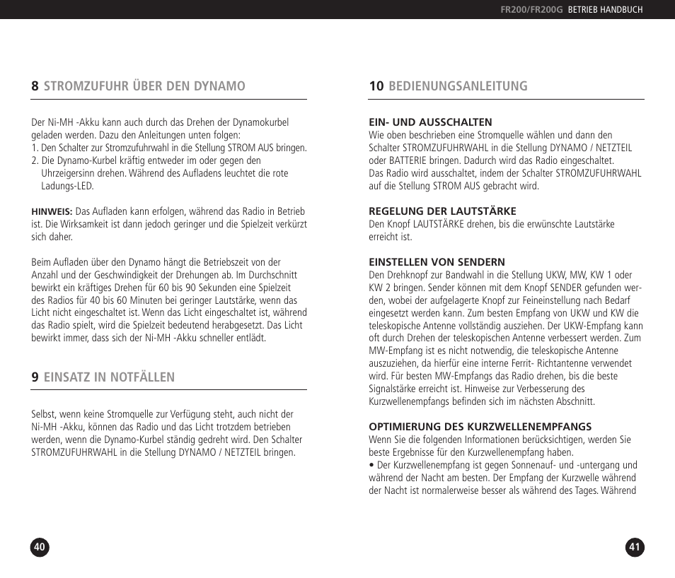 Eton FF200 User Manual | Page 21 / 24