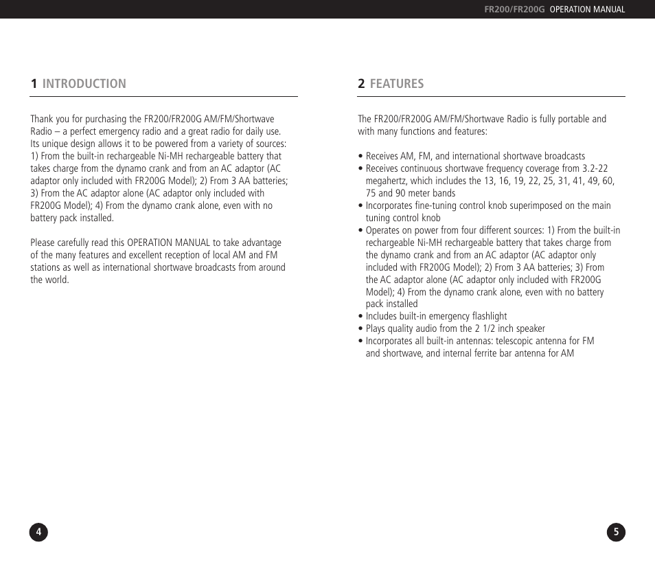 Eton FF200 User Manual | Page 3 / 24