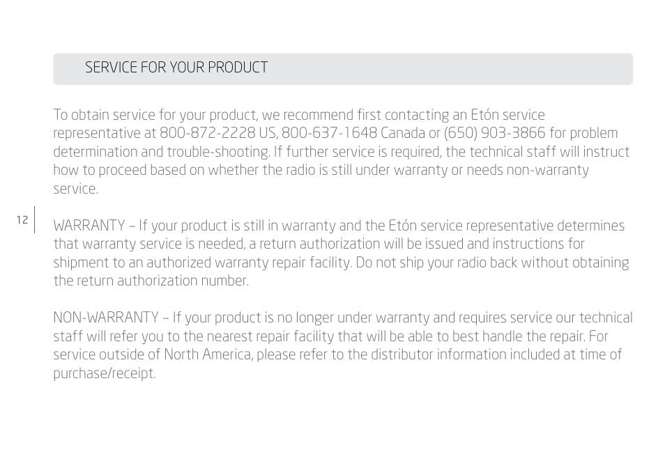 Eton Soulra NSP400B User Manual | Page 12 / 16