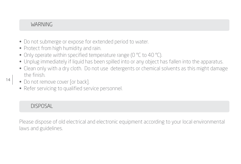 Eton Soulra NSP400B User Manual | Page 14 / 16