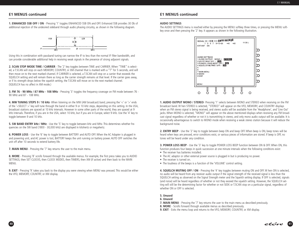 Eton E1 User Manual | Page 21 / 40