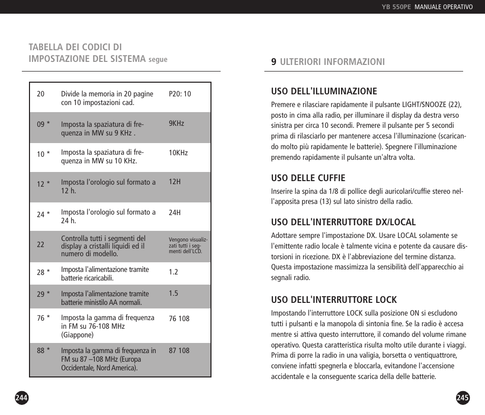 Eton YB550PEO User Manual | Page 123 / 128