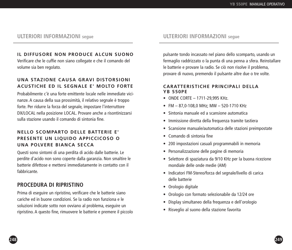 Eton YB550PEO User Manual | Page 125 / 128