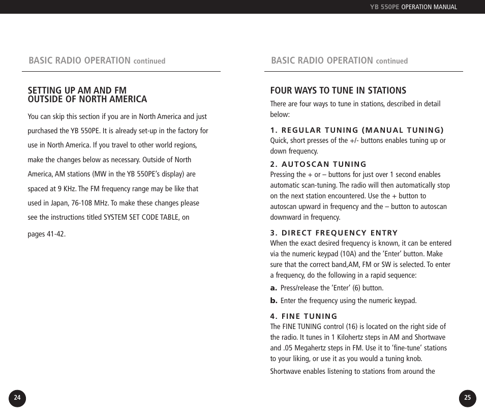 Eton YB550PEO User Manual | Page 13 / 128