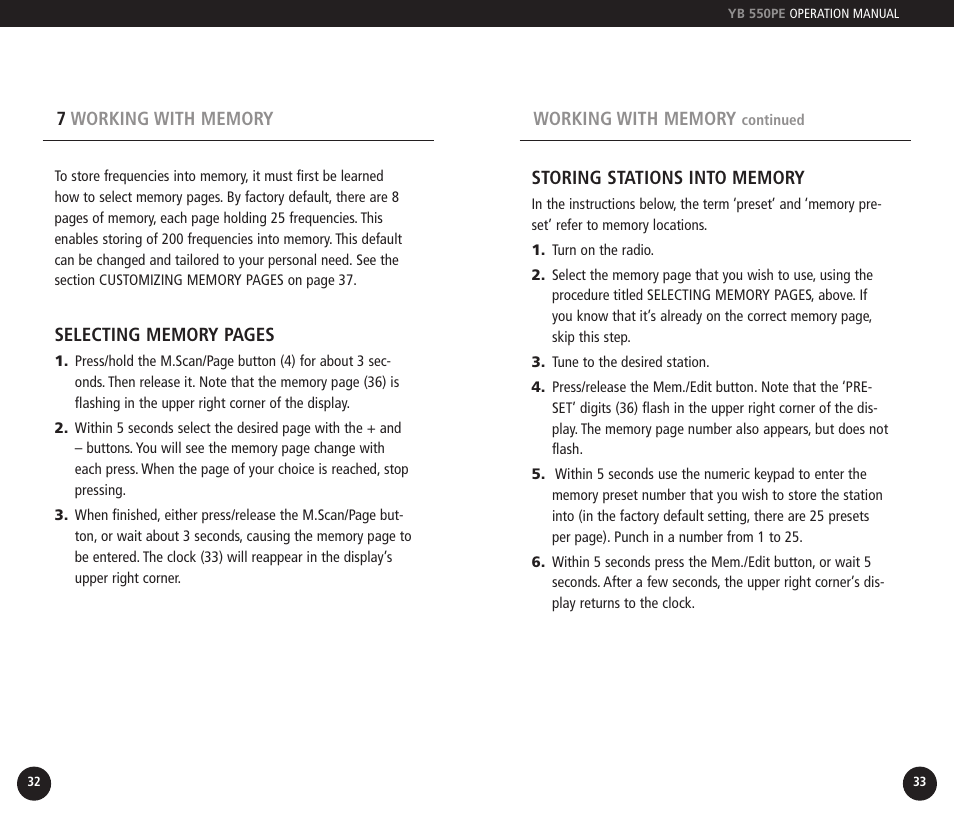 Eton YB550PEO User Manual | Page 17 / 128