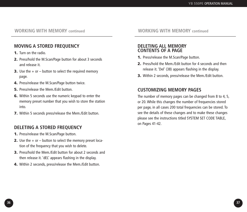 Eton YB550PEO User Manual | Page 19 / 128