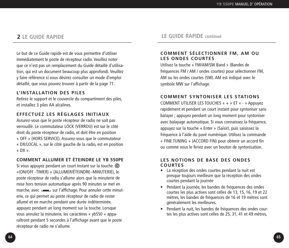 Eton YB550PEO User Manual | Page 33 / 128