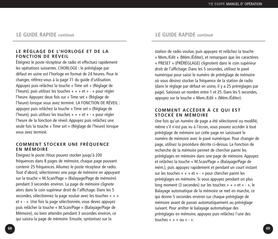 Eton YB550PEO User Manual | Page 35 / 128