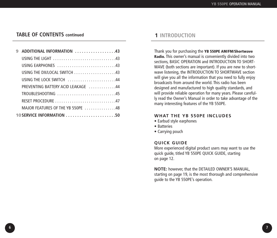 Eton YB550PEO User Manual | Page 4 / 128