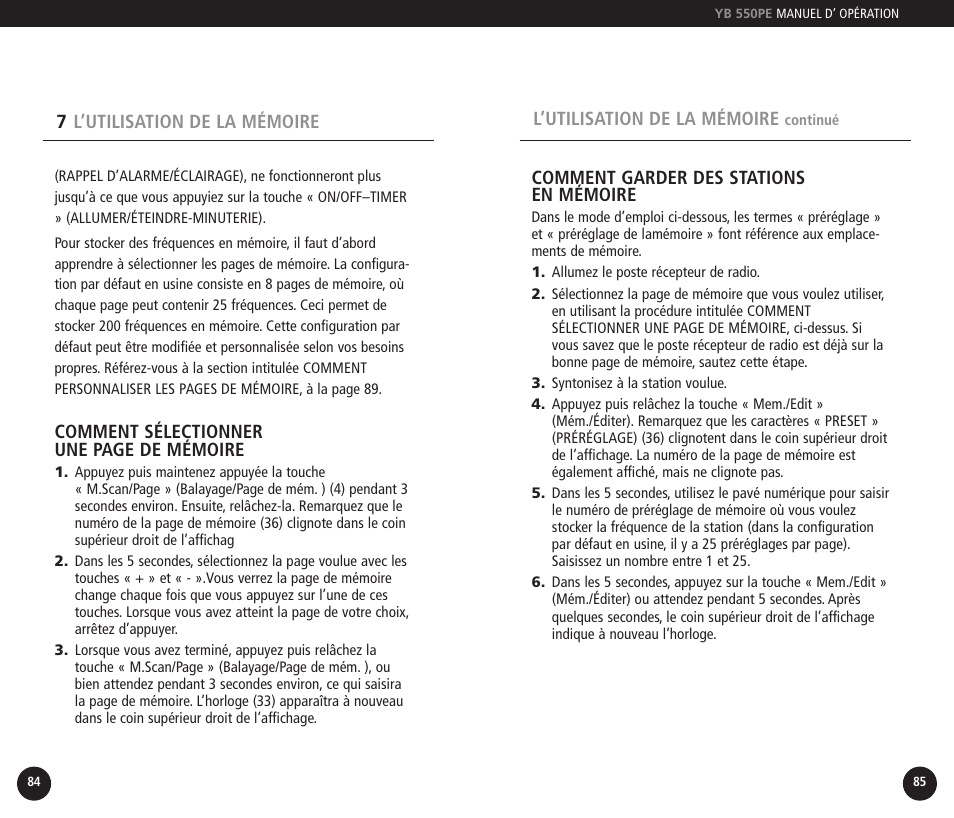 Eton YB550PEO User Manual | Page 43 / 128