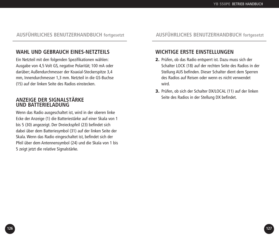 Eton YB550PEO User Manual | Page 64 / 128