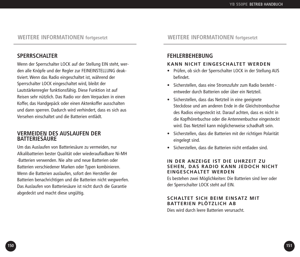 Eton YB550PEO User Manual | Page 76 / 128