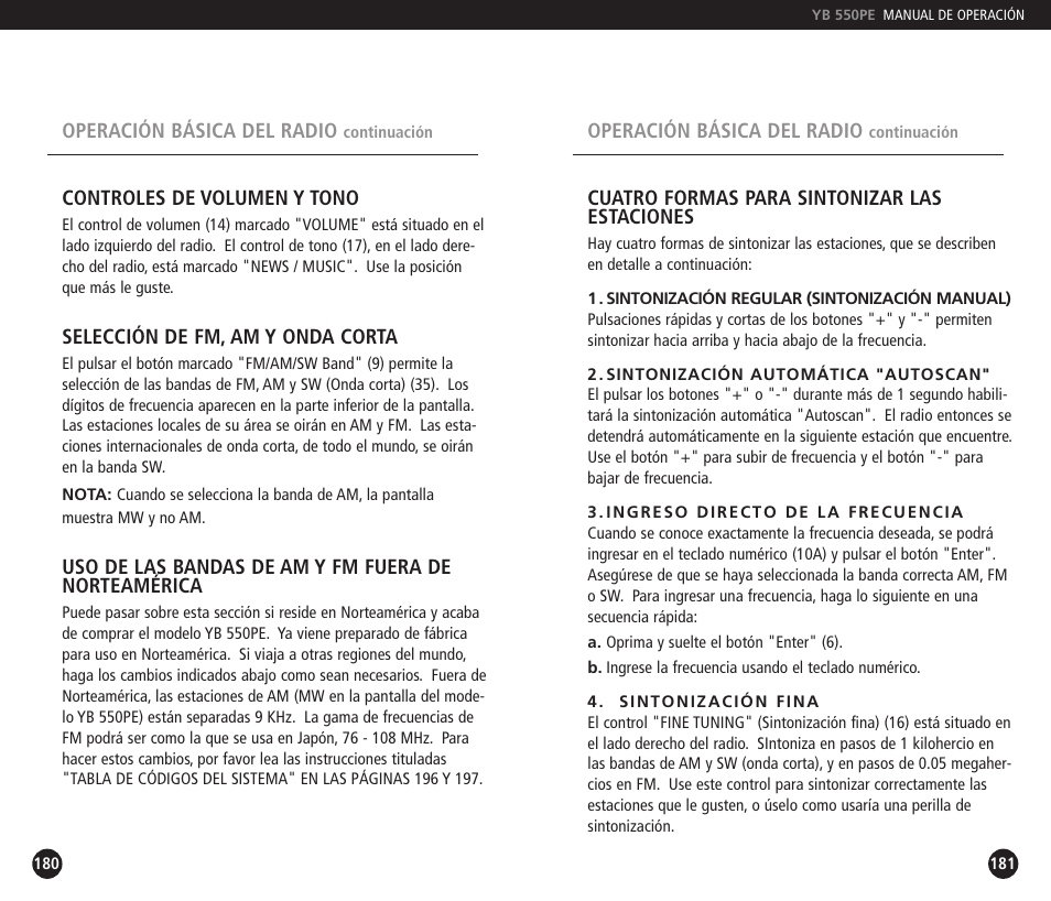 Eton YB550PEO User Manual | Page 91 / 128