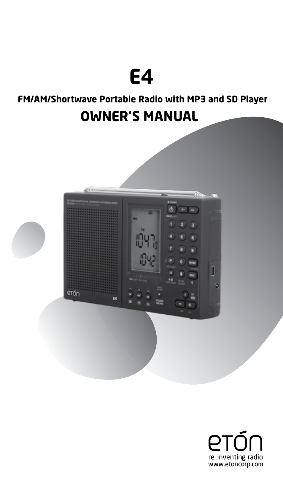 Eton E4 User Manual | 140 pages