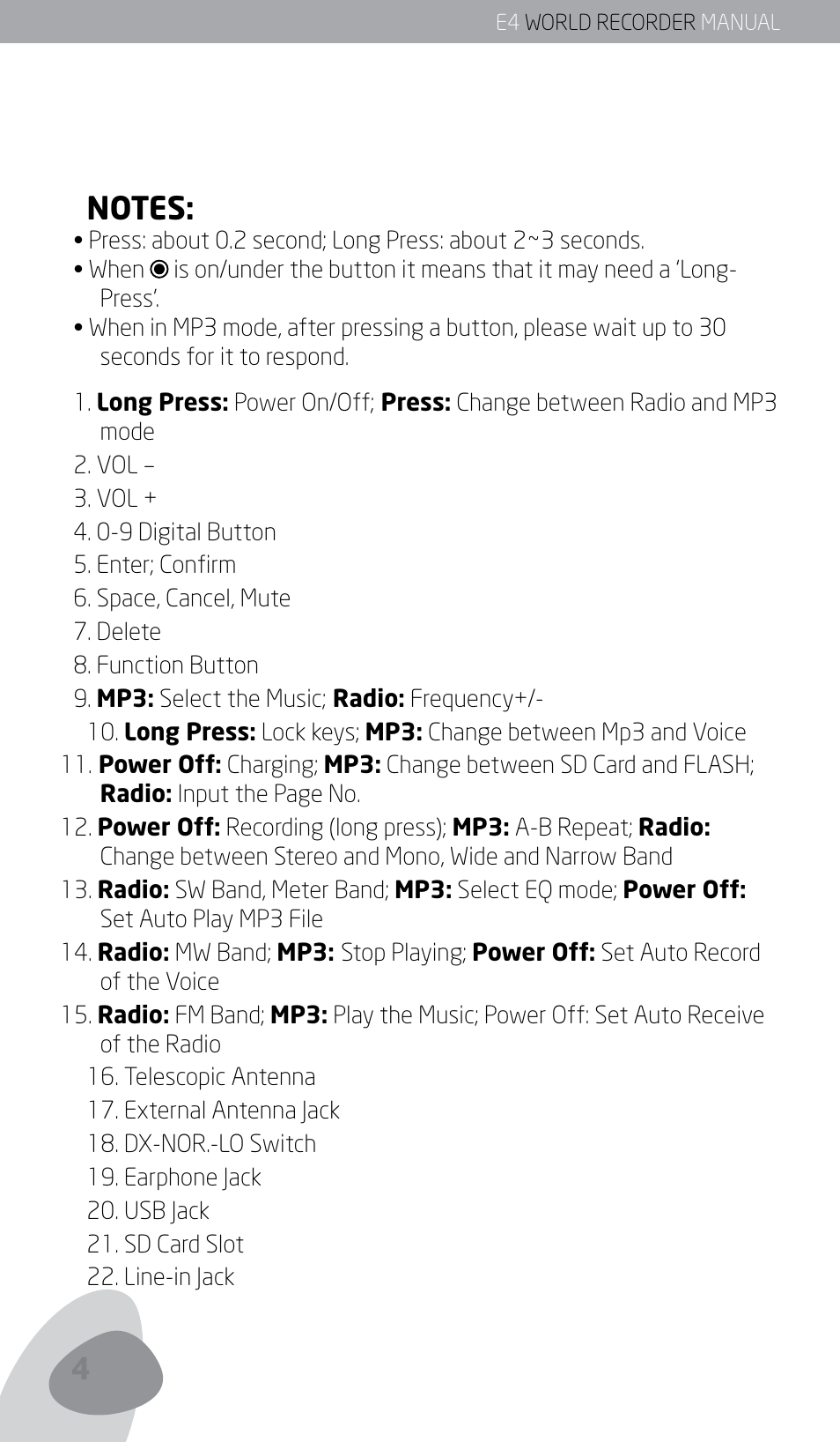 Eton E4 User Manual | Page 4 / 140