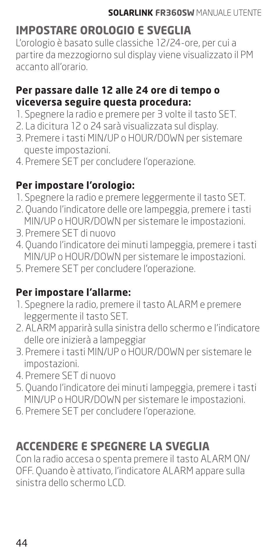 Eton FR360 User Manual | Page 44 / 48