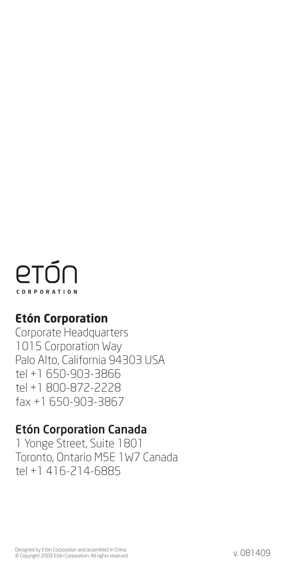 Eton FR360 User Manual | Page 48 / 48